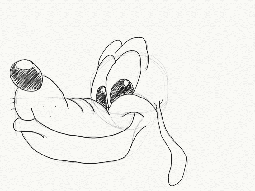 ディズニー公式動画解説 誰でも描けるプルートの描き方 いぬころ